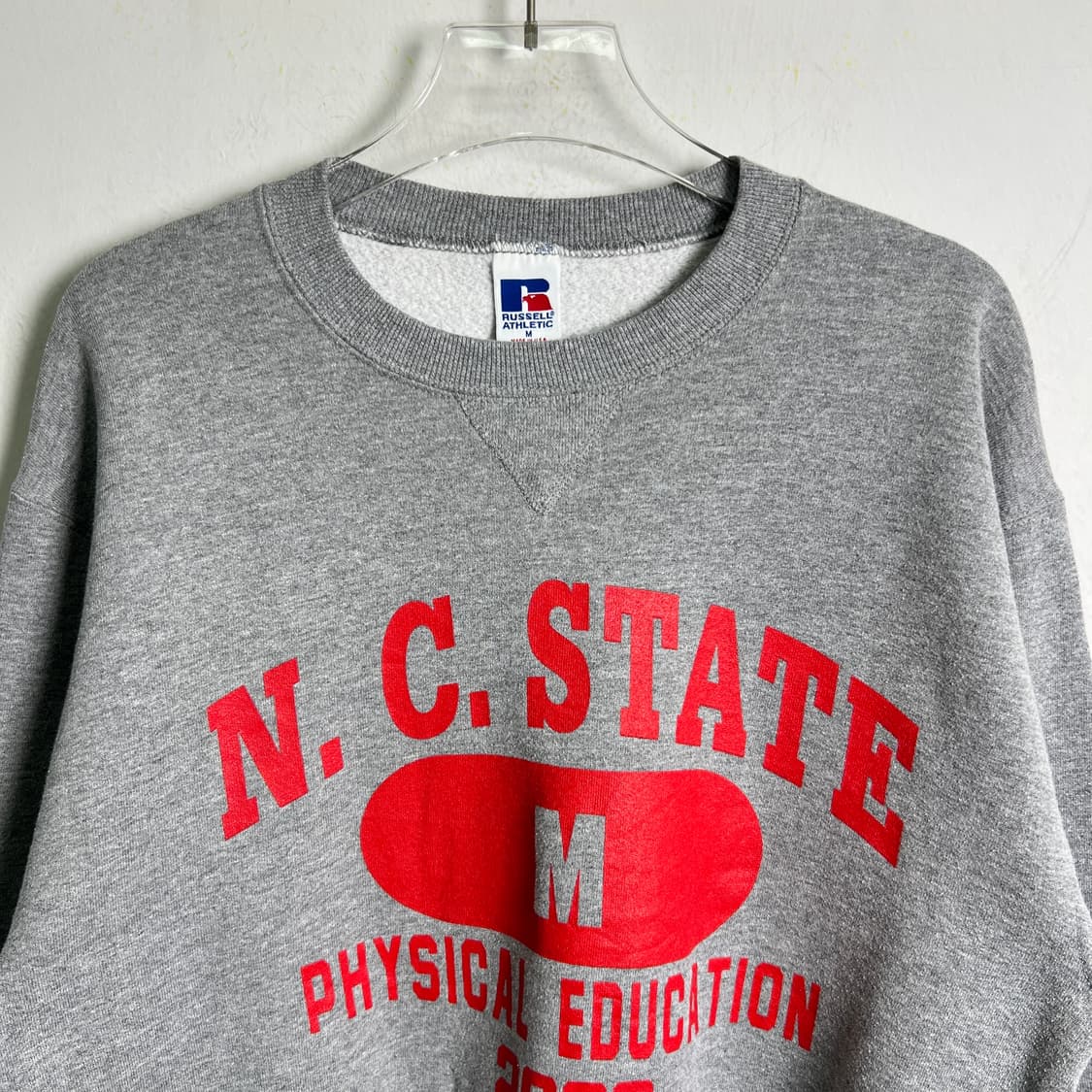90's 러셀 애슬레틱 N.C. State 컬리지 맨투맨 M 상품이미지4