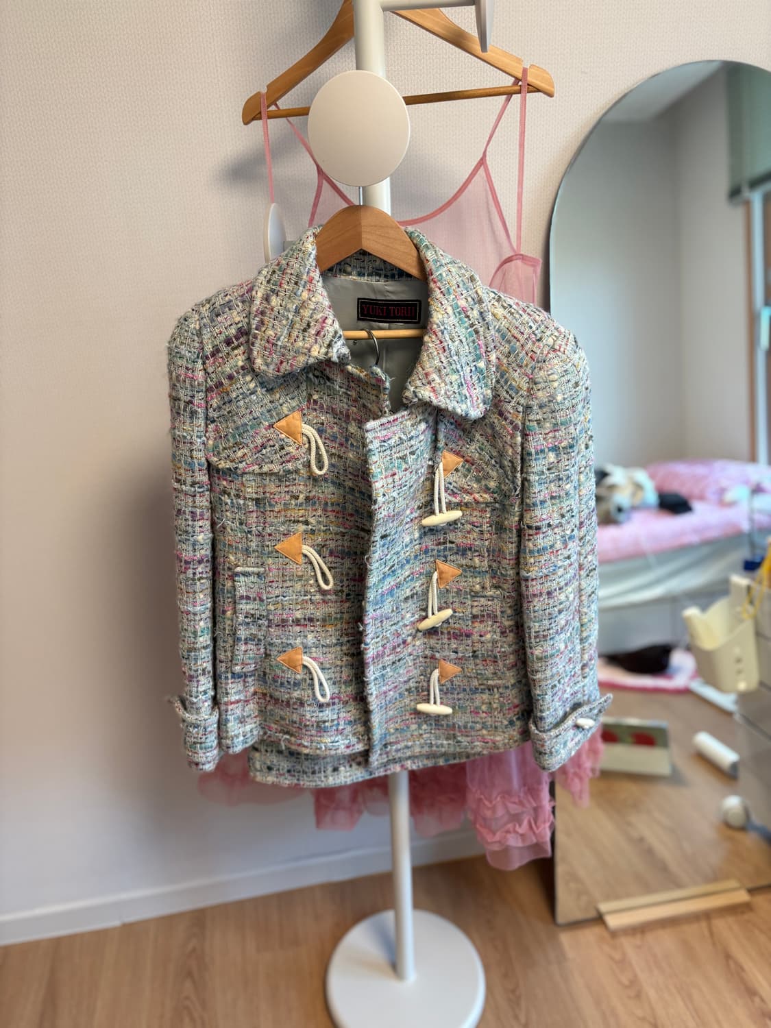 빈티지 더플코트 스커트 세트 상품이미지4