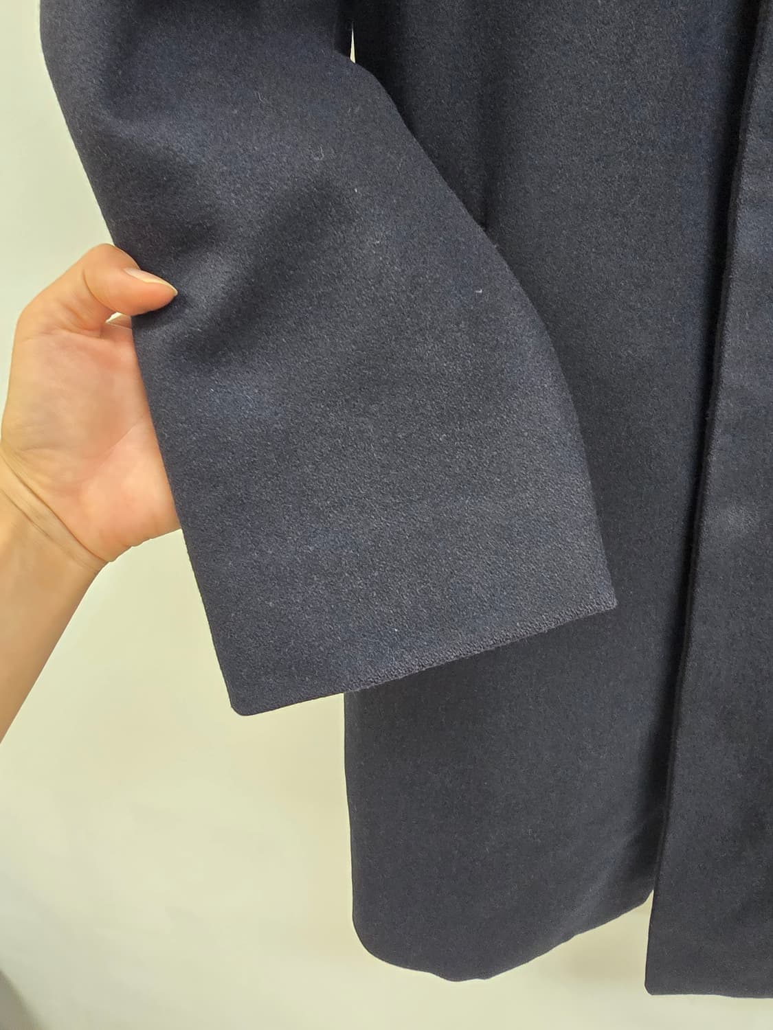 솔리드옴므 모혼방 누빔 롱코트 상품이미지5