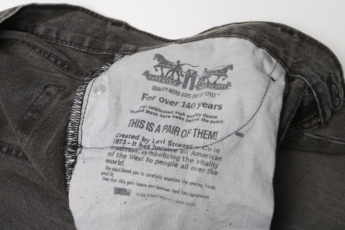 [36인치] 리바이스 513 흑청 데님팬츠 상품이미지6