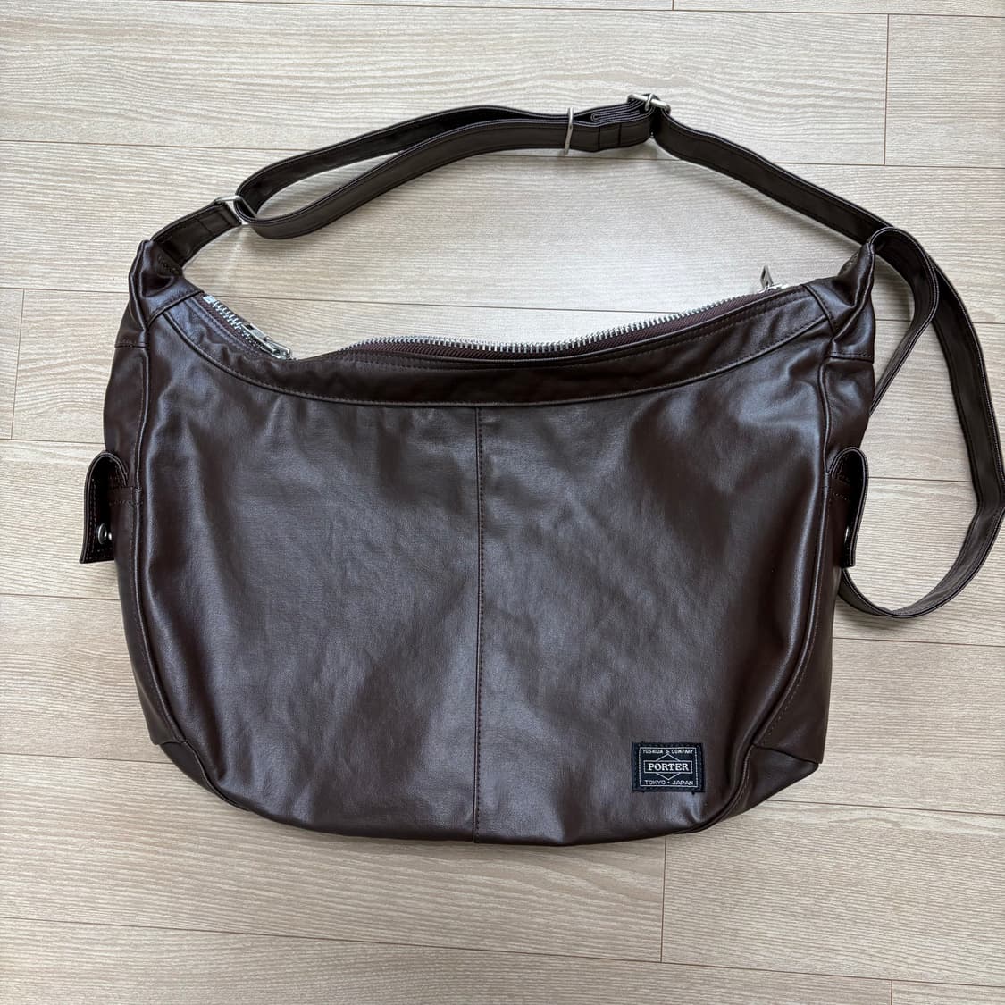 요시다포터 프리스타일 크로스백 브라운 L(707-07173) (미사용에가 상품이미지1