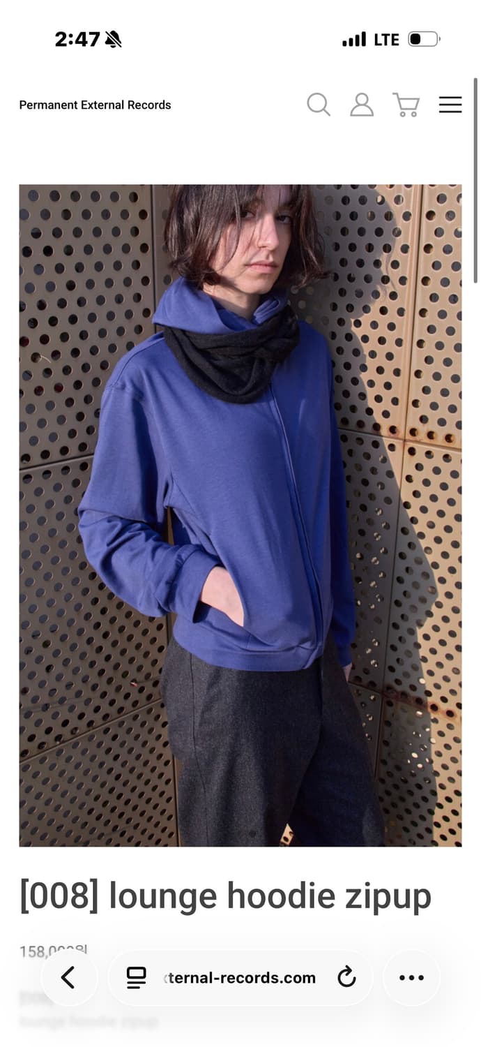 머듈 후드집업 블루 3사이즈 판매합니다 상품이미지1