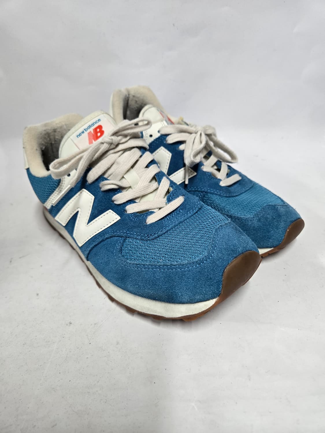 뉴발란스 574 블루 스웨이드 운동화260mm 상품이미지1