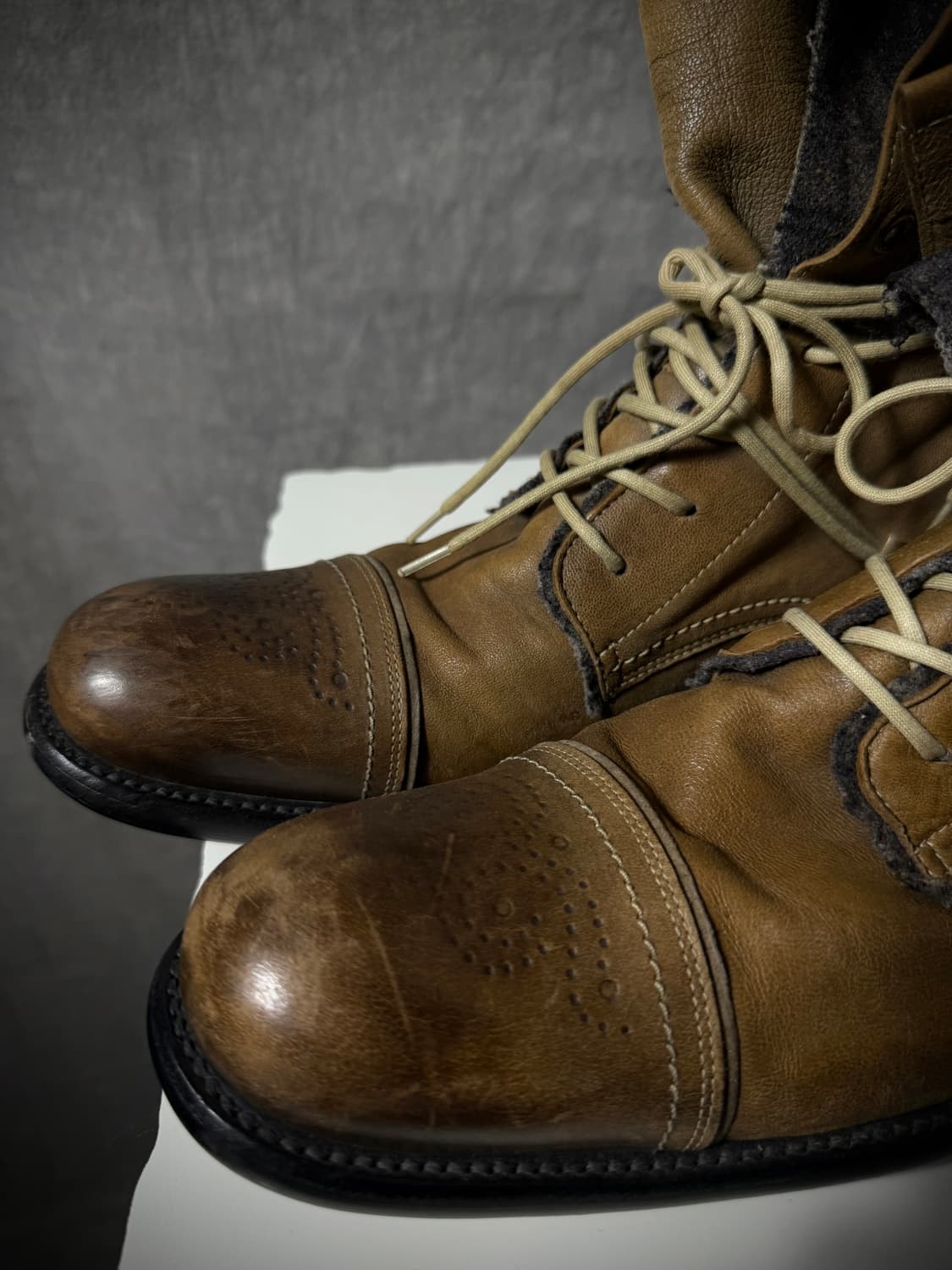 Alfredo Bannister Layered Leather Boots  상품이미지6