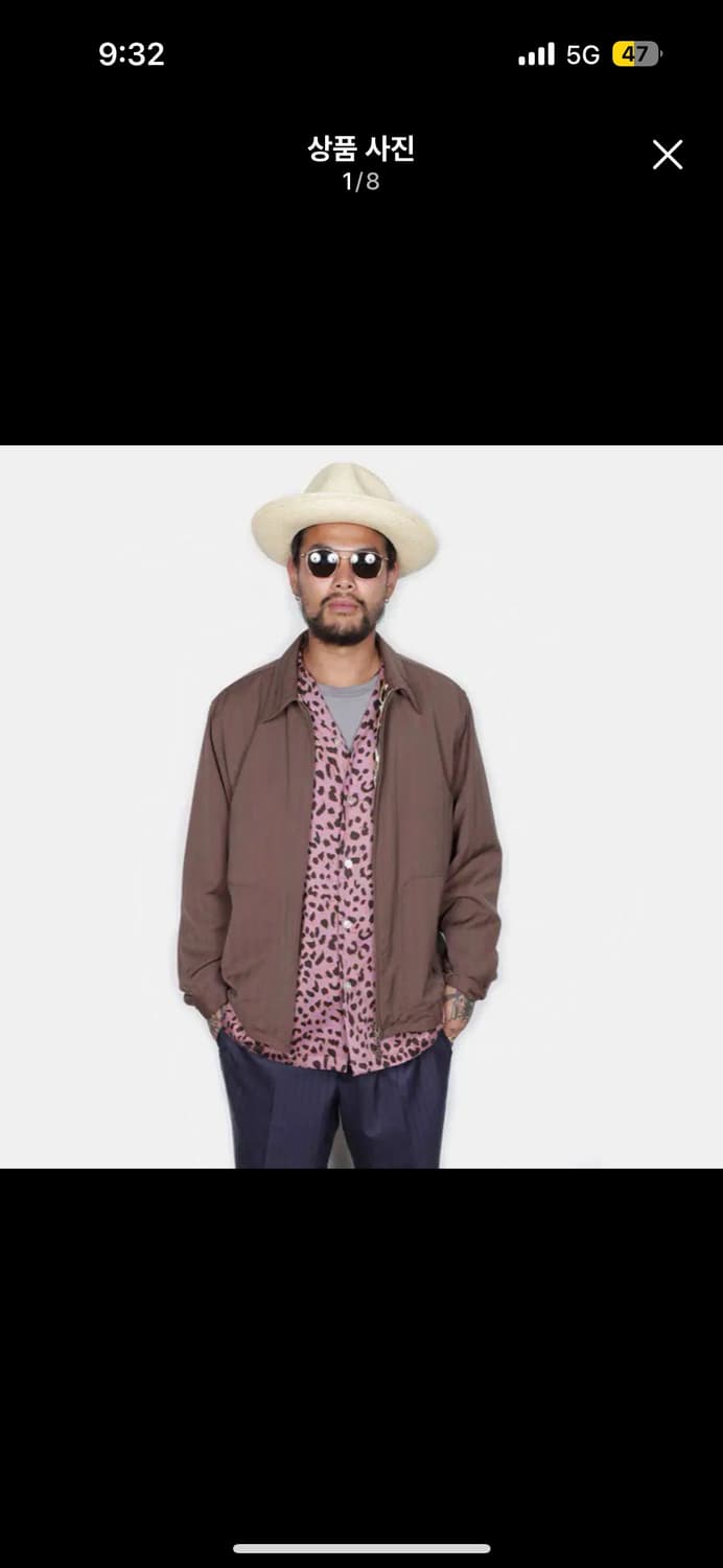 와코마리아 19fw 레오파드 오픈 칼라 셔츠 상품이미지1