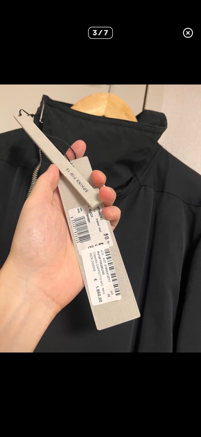 릭오웬스 15fw 구스다운 튜브웨이코트 상품이미지3