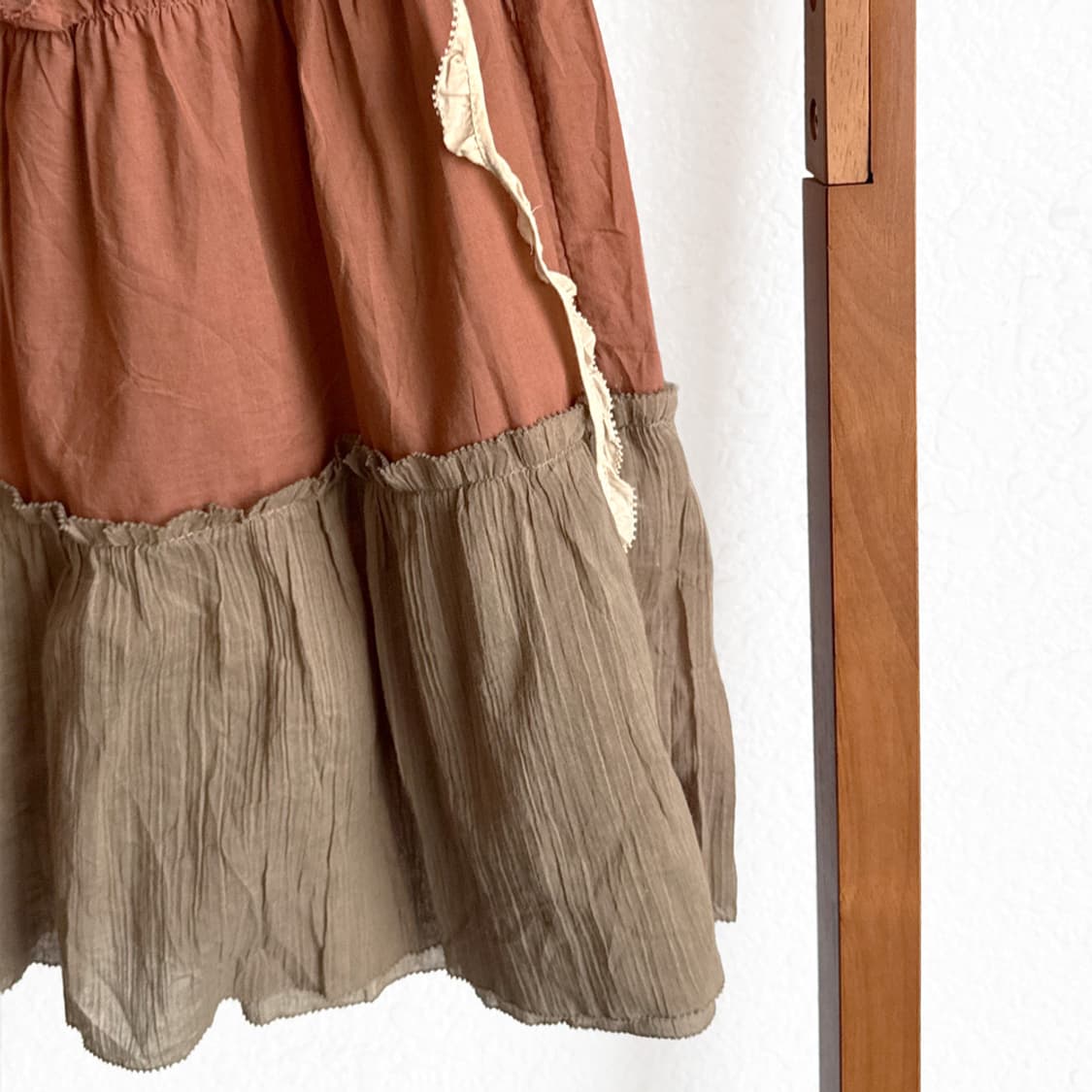 살구숲 티어드 소녀 블라우스 상품이미지3