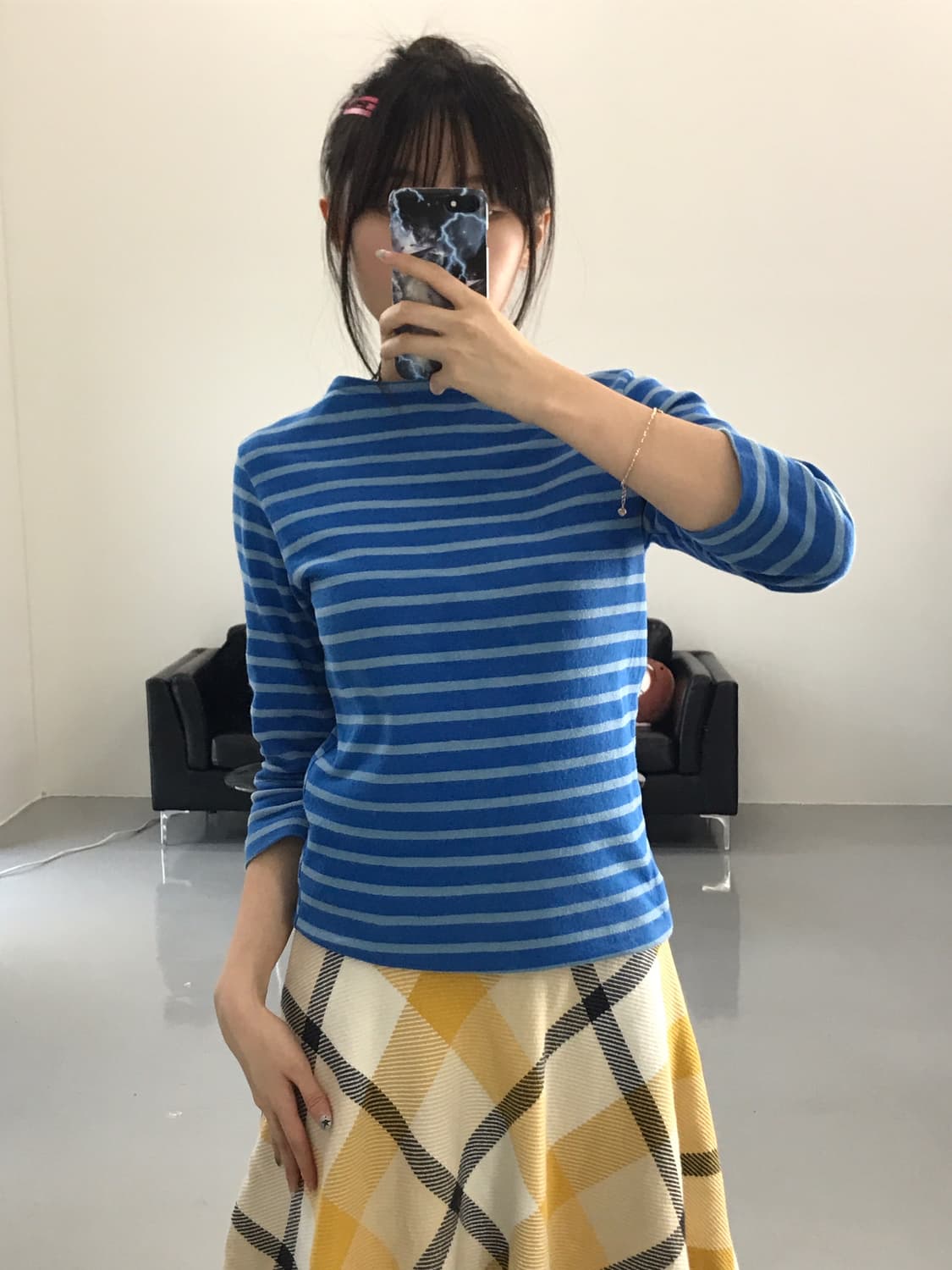 Le Minor Striped Long Sleeve T-Shirts 상품이미지1