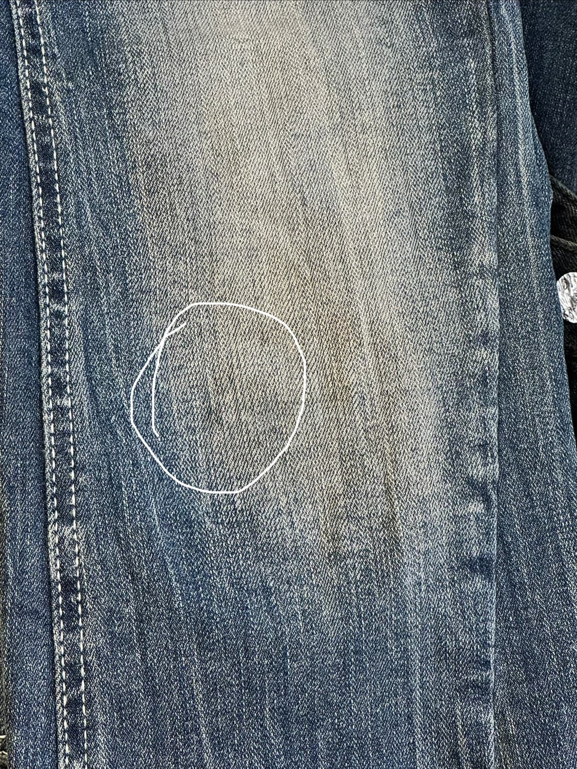 시너진 WRINKLE 캣워싱 데님팬츠 M 상품이미지2