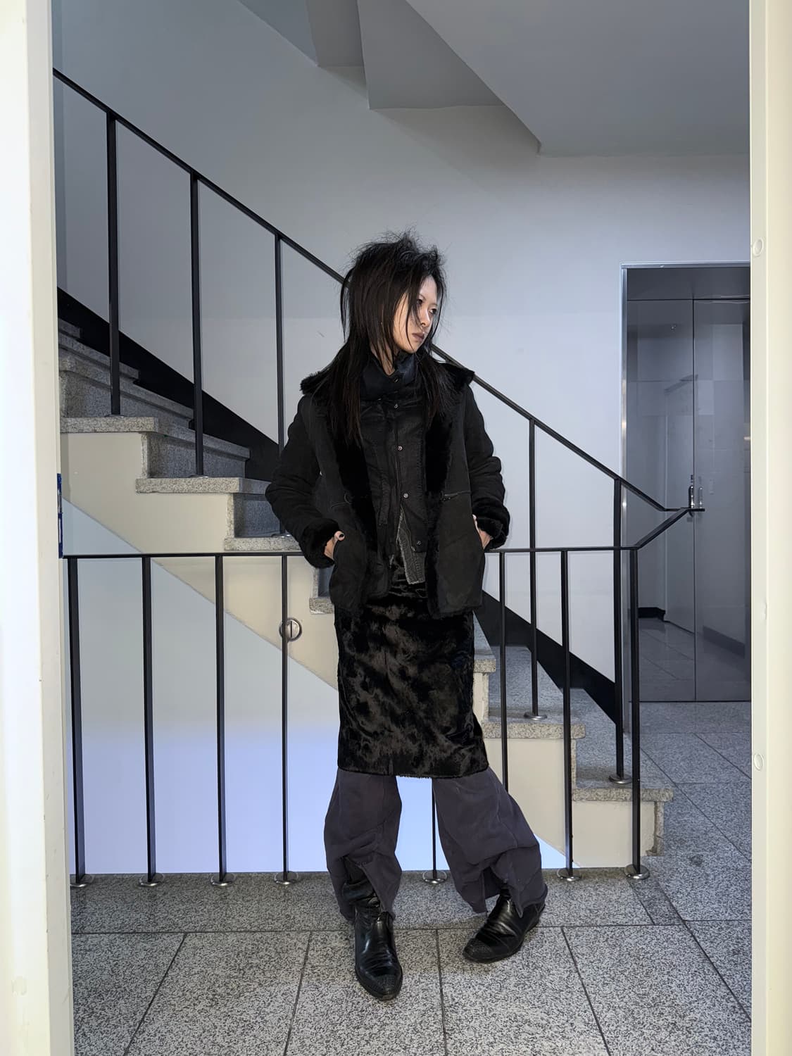 fur skirt 상품이미지1