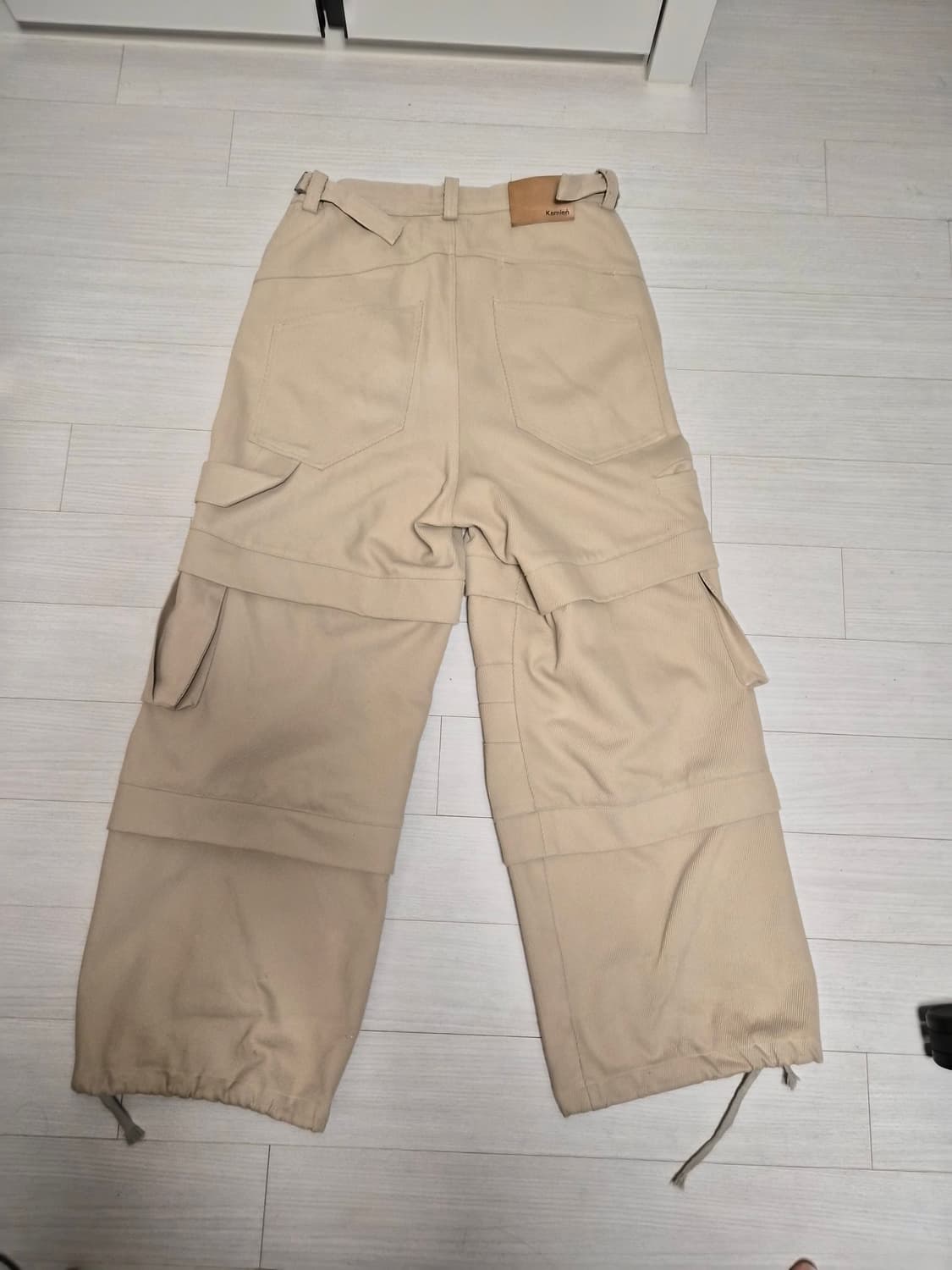 카미엔 타이탄 배기팬츠 베이지 2 상품이미지3
