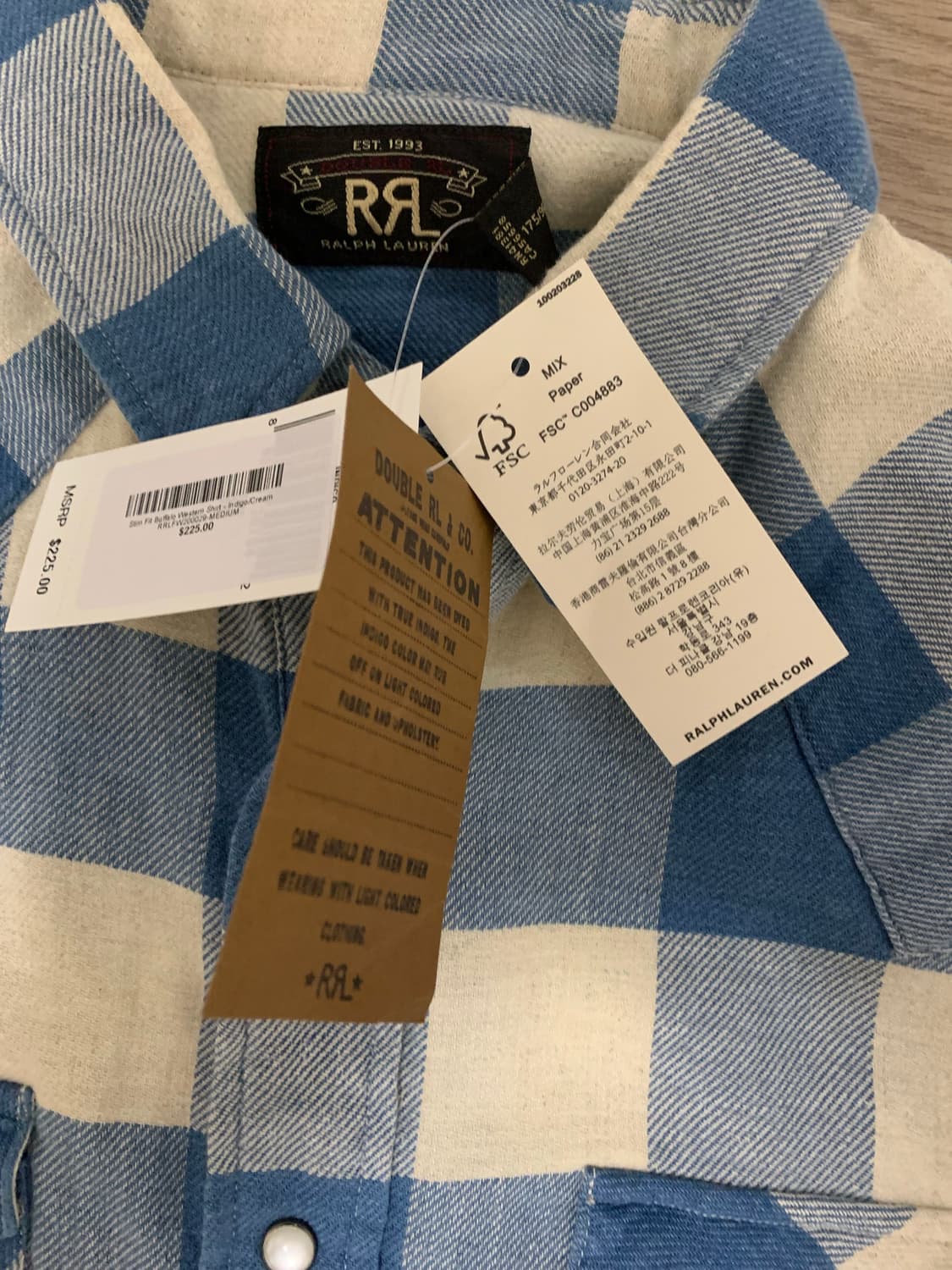 RRL 웨스턴 셔츠 상품이미지3