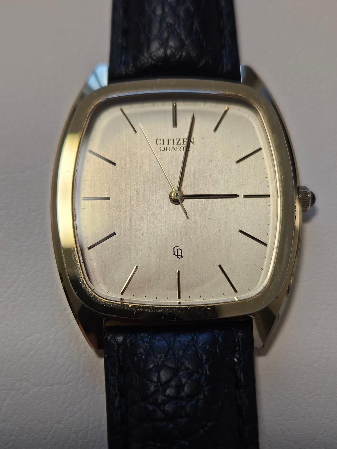 빈티지 시티즌 쿼츠 금장 가죽 시계 상품이미지8