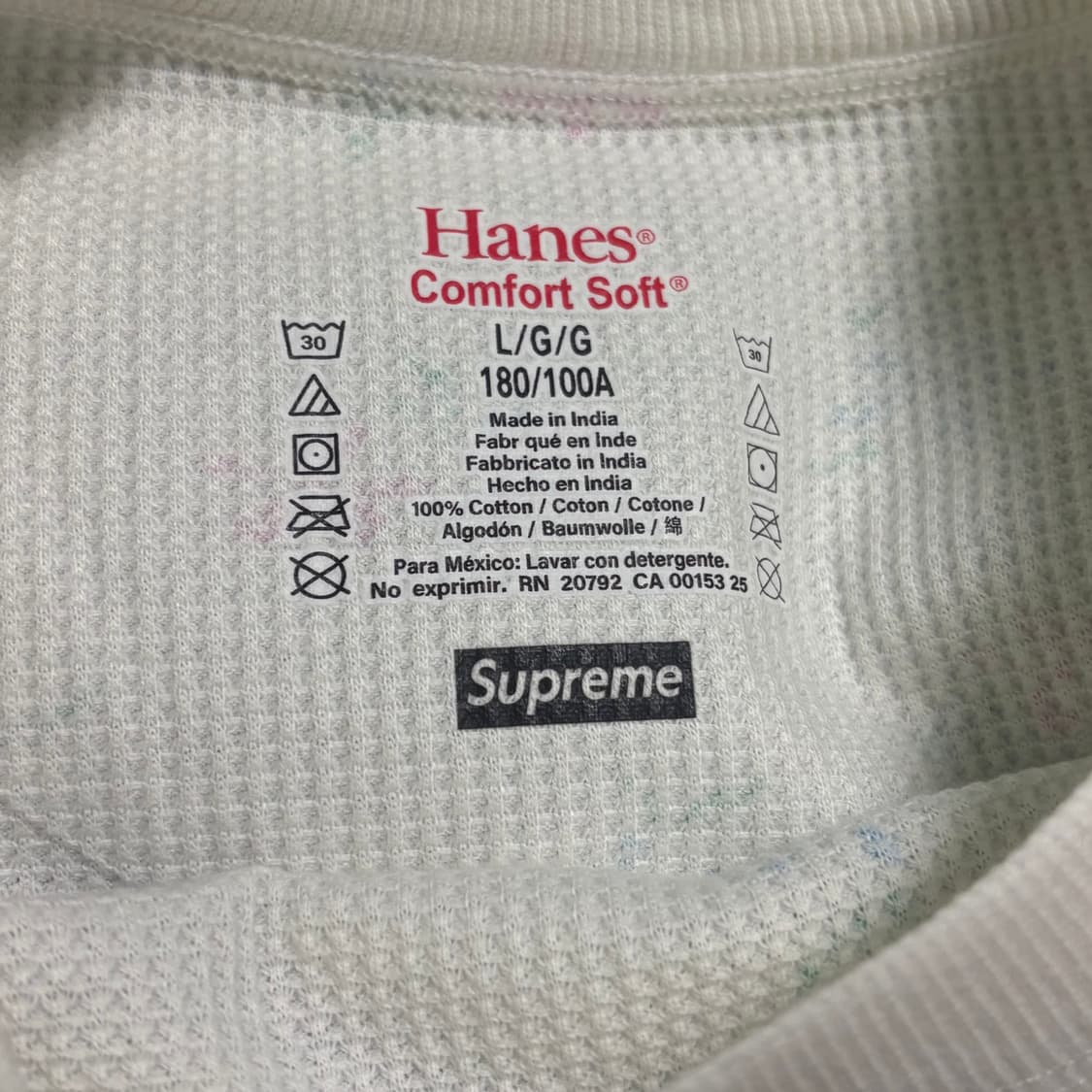 슈프림 헤인즈 본즈 써멀 크루 플로럴 상품이미지3