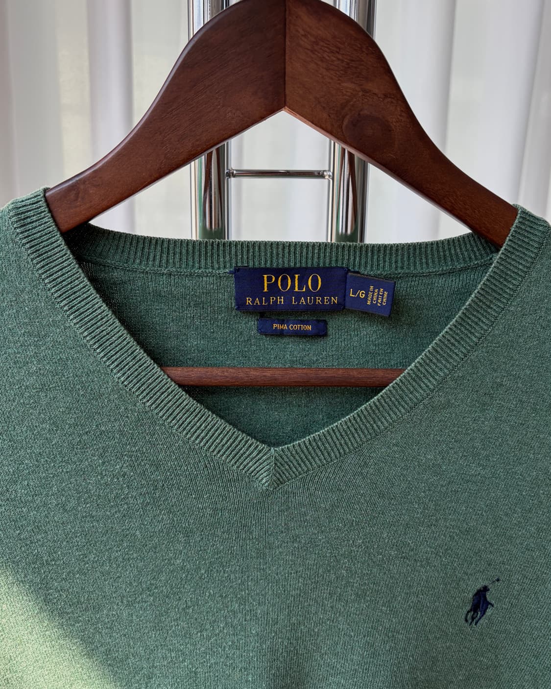 [L]폴로 랄프로렌 피마 코튼 브이넥 니트  상품이미지6