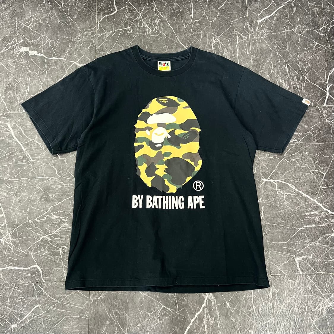 베이프 카모 사루 헤드 반팔 블랙 상품이미지2