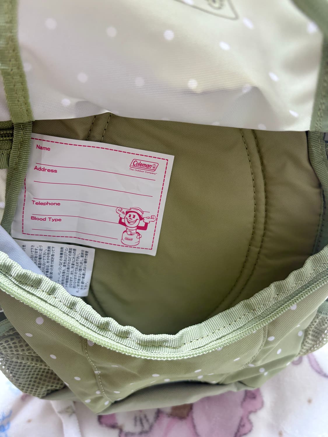 콜맨 도트 미니 백팩 상품이미지3