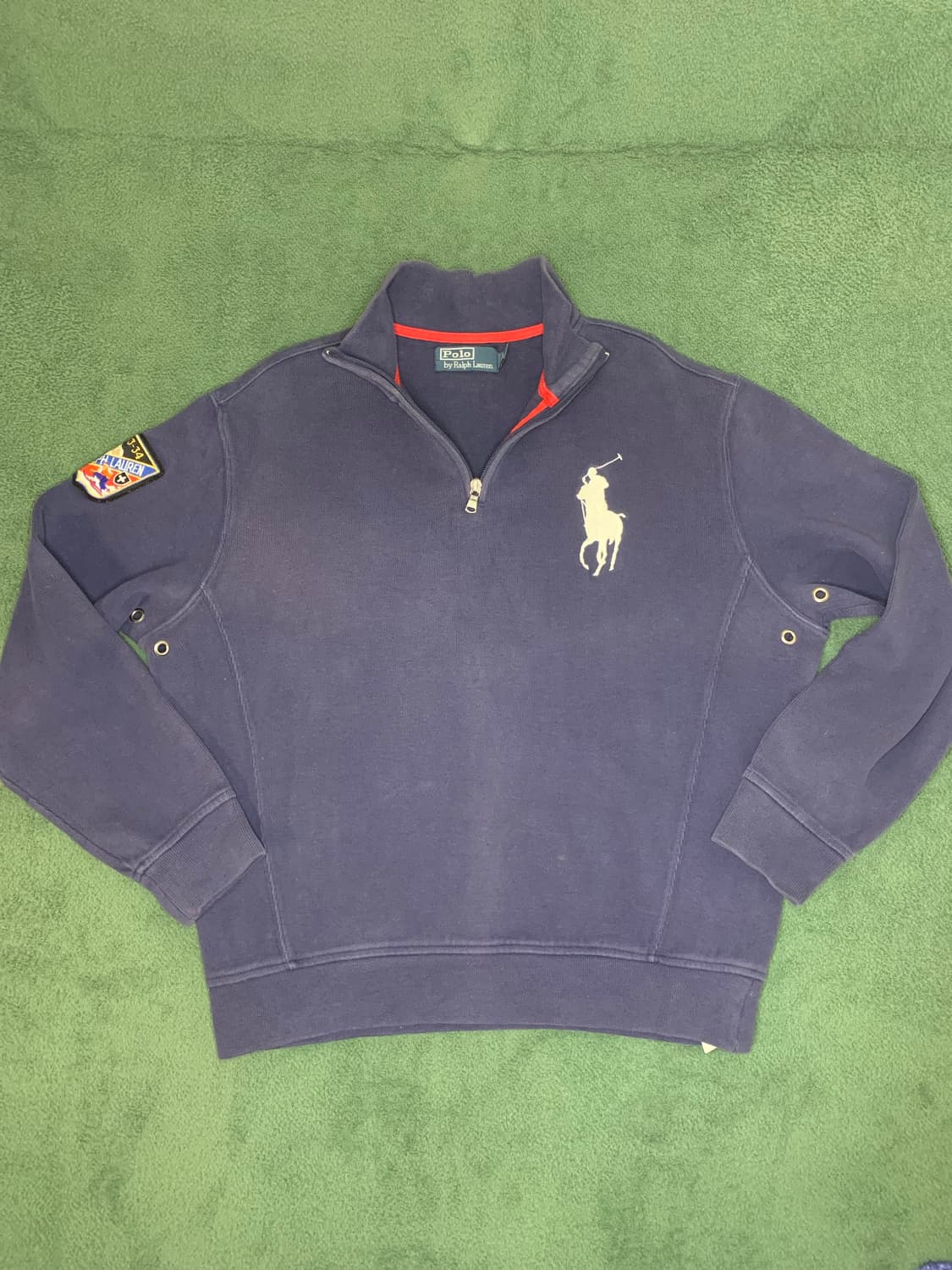 90년대 폴로 랄프로렌 반집업 니트입니다 상품이미지1