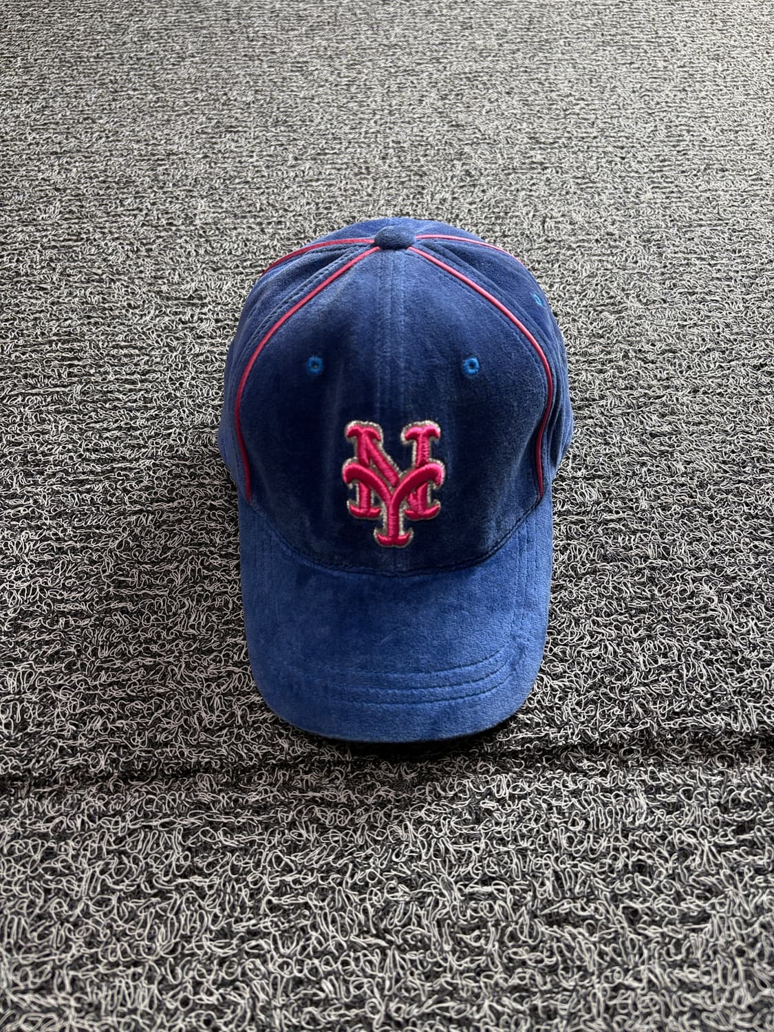 00s MLB 올드스쿨 뉴욕 메츠 벨벳 베이스볼 캡 3480 상품이미지2