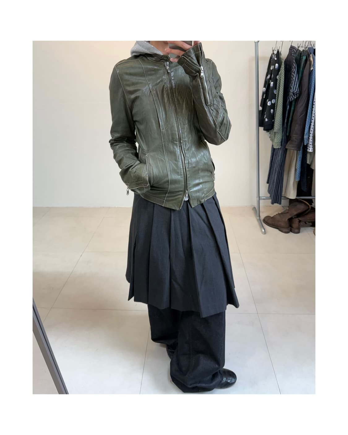 빈티지 양가죽 자켓 상품이미지1