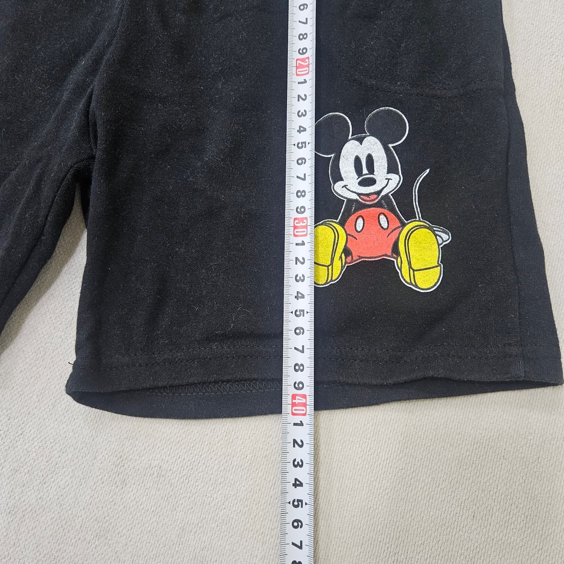 실측확인 빈티지 키즈 미키마우스 반바지 0402Y 상품이미지5