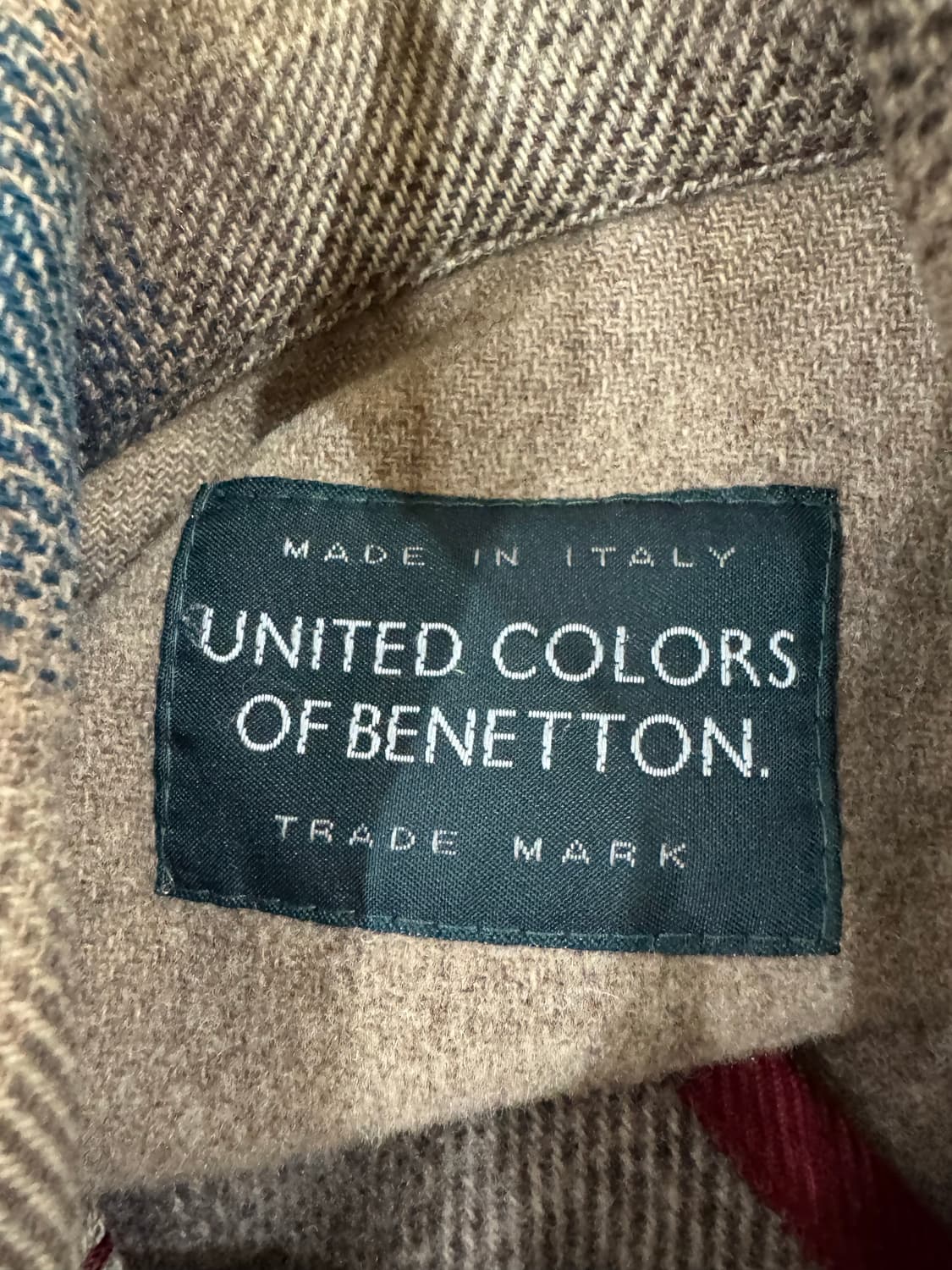 BENETTON 베네통 울 체크 자켓 상품이미지7