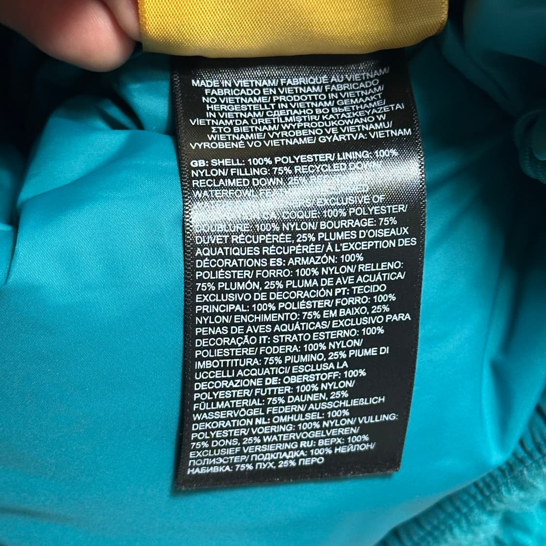 The North Face 여성용 에메랄드 그린 뽀글이 하이파일 리사이클 상품이미지5