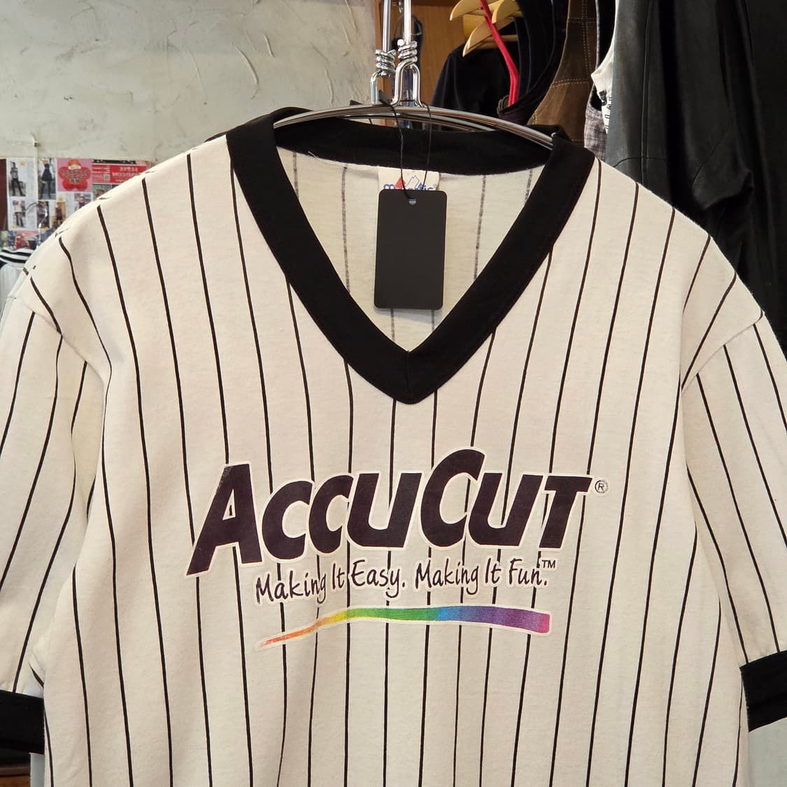 USA 마제스틱 스트라이프 링거 반팔 상품이미지2