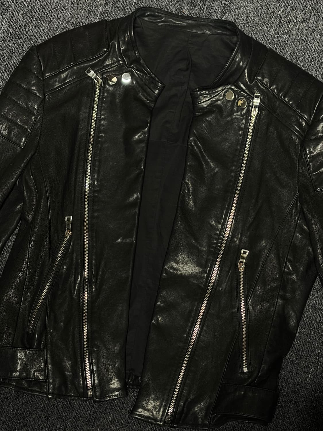 2014 S/S 발망 바이커 레더 자켓 상품이미지1