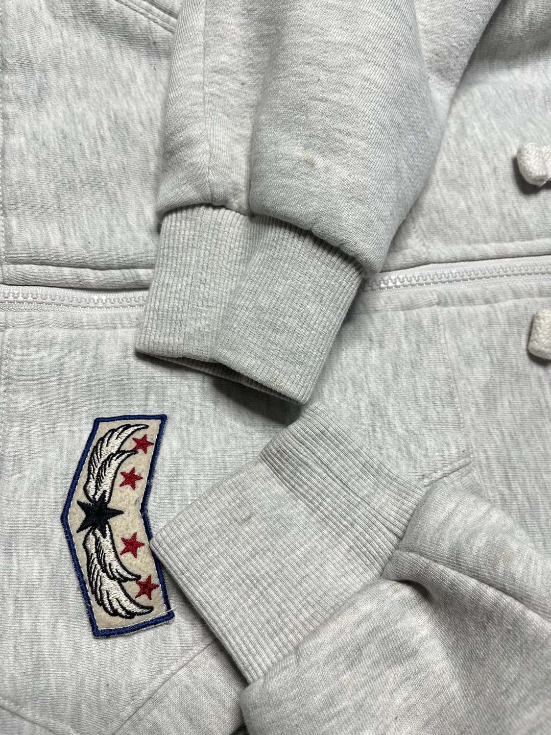 지프 양털안감 패치 후드집업 상품이미지4