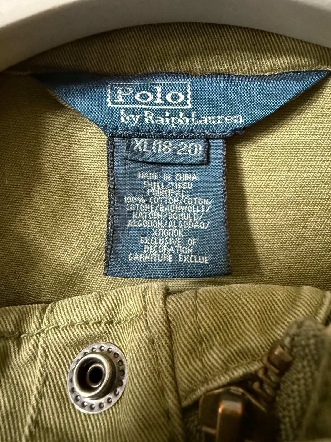 폴로랄프로렌 카키 후드 야상 자켓 상품이미지5