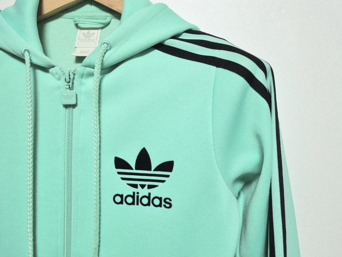 여성 아디다스 후디드 플락 트랙탑 후드 집업 자켓 트레이닝복 상품이미지3