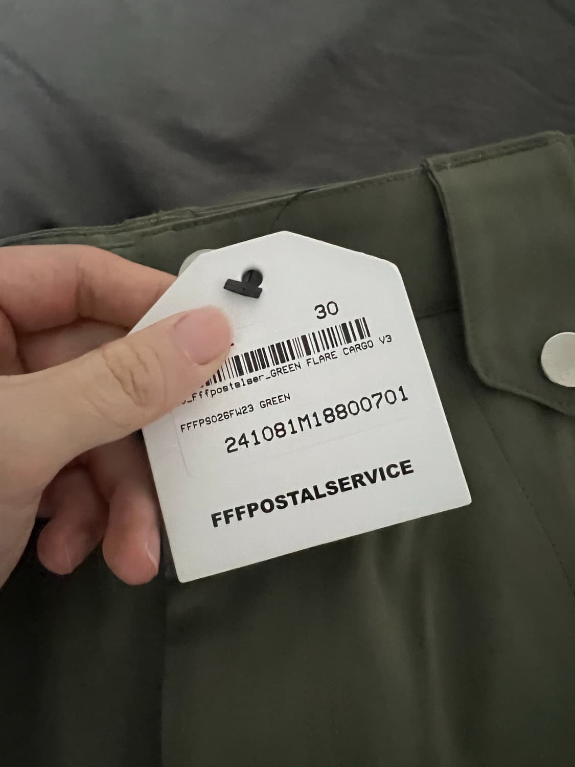 (30) FFFPOSTALSERVICE 플레어 카고 그린 새상품 상품이미지7