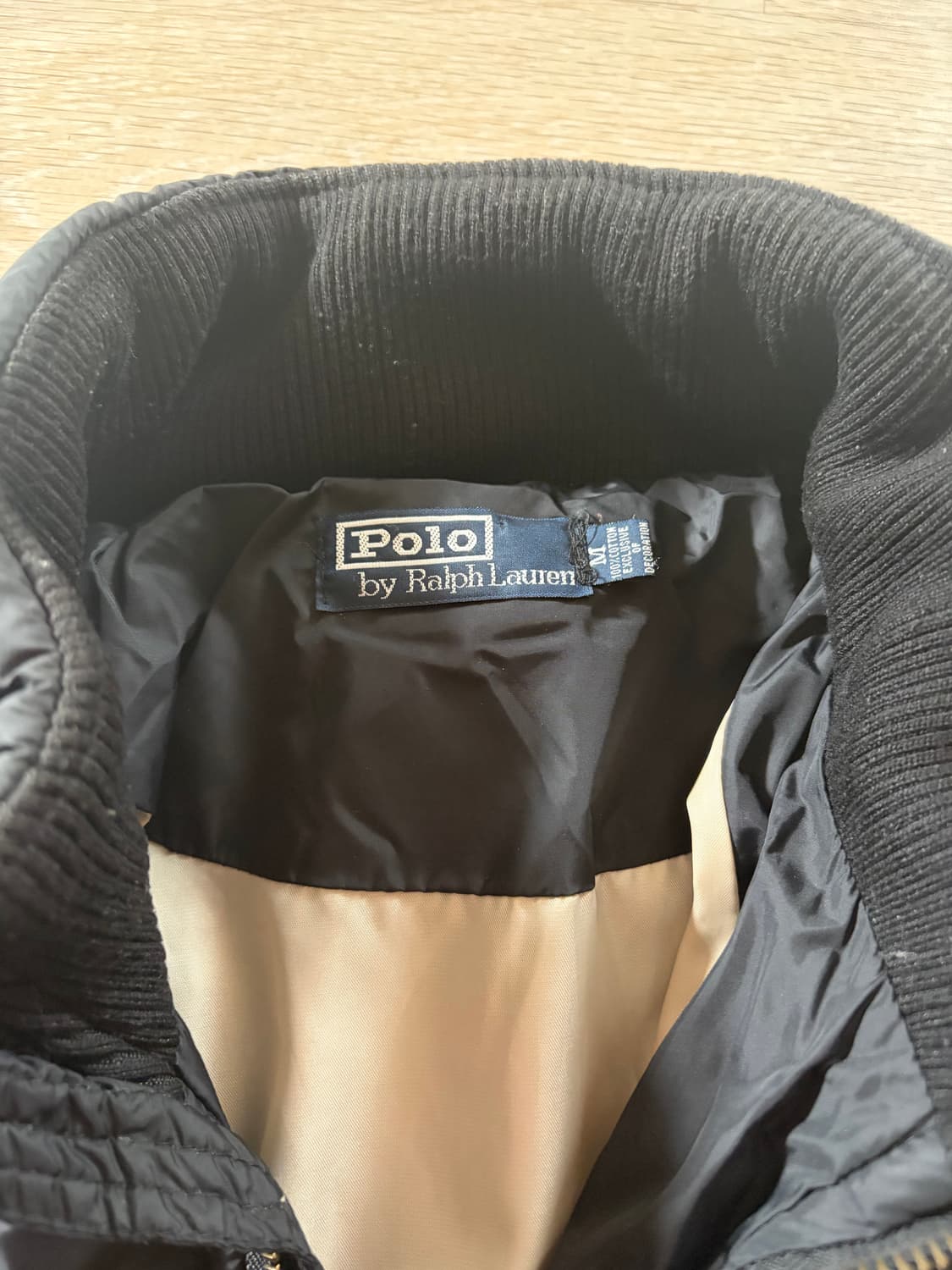 폴로 빅포니 성조기 패딩 블랙 M 상품이미지3
