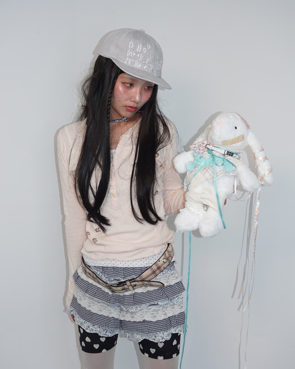 404 FACED FOUND CAP [vintage grey] 상품이미지5