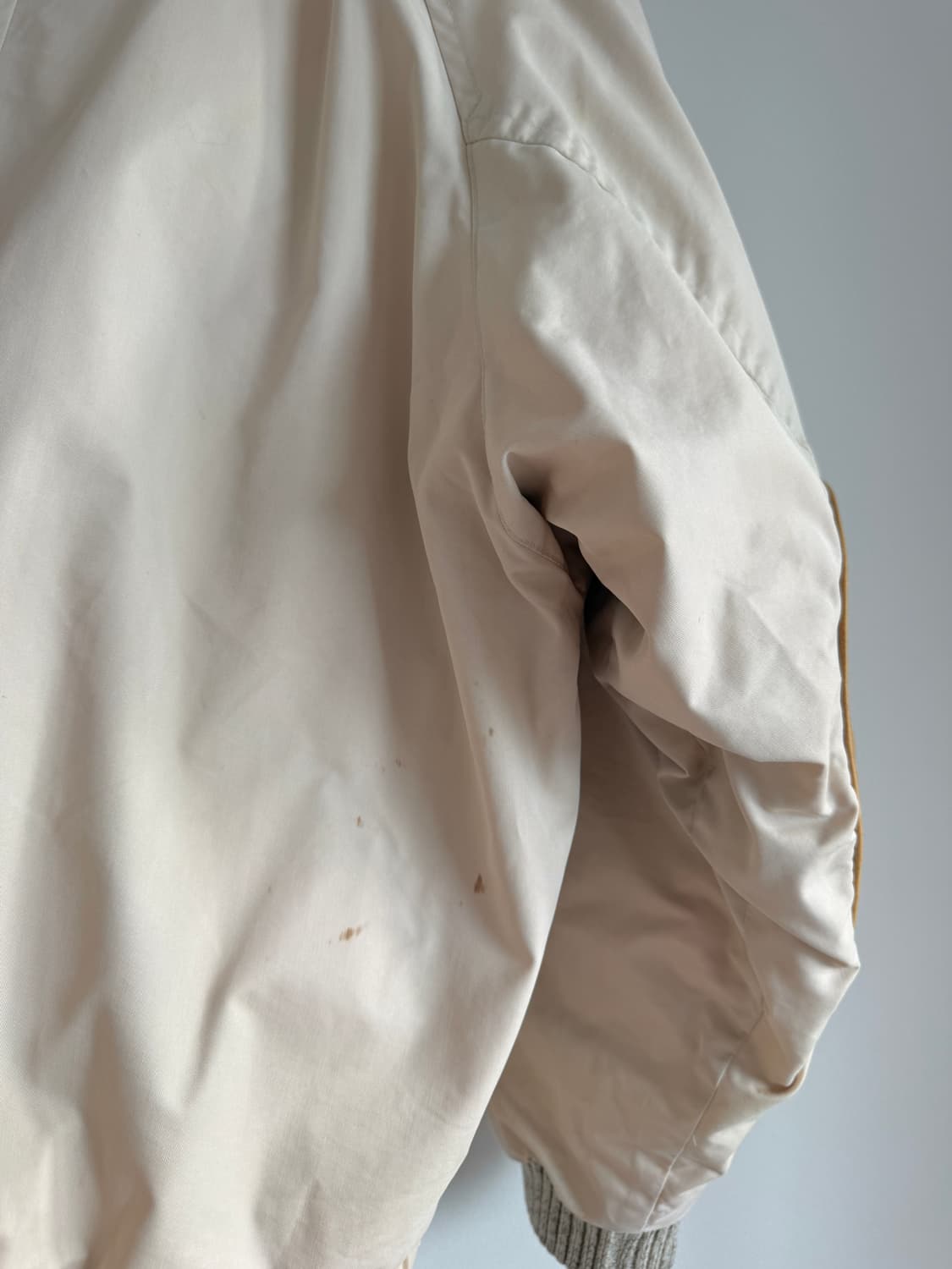 90's 노티카(nautica) 레더 엘보우 봄버 자켓 상품이미지6