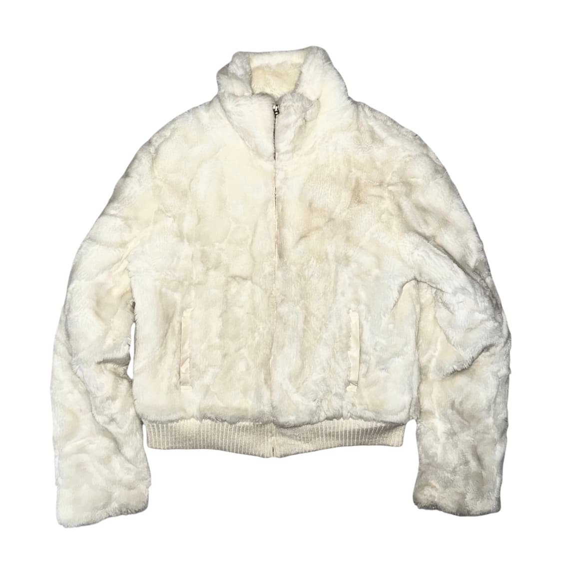 Ivory fake fur jacket 상품이미지1