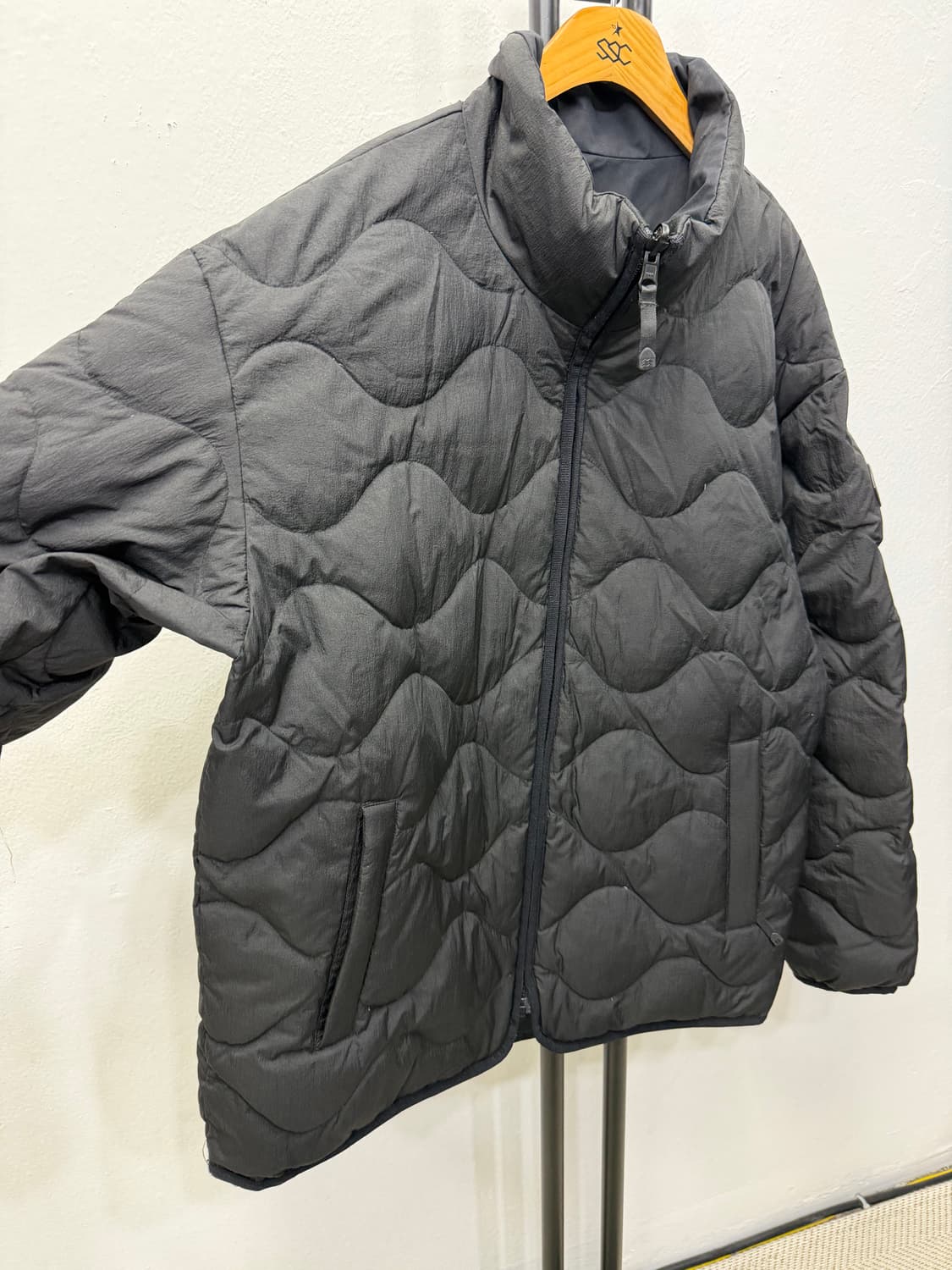 정품) 코오롱 남성 리버시블 양면 퀼팅 구스패딩 105 상품이미지3