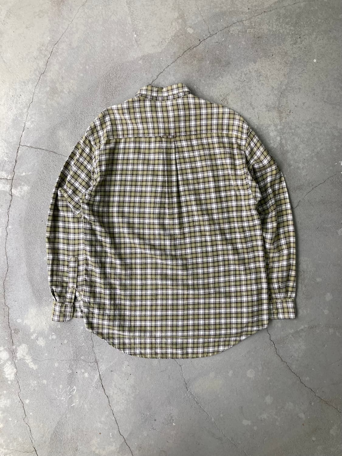 first down green tea check shirt 상품이미지4