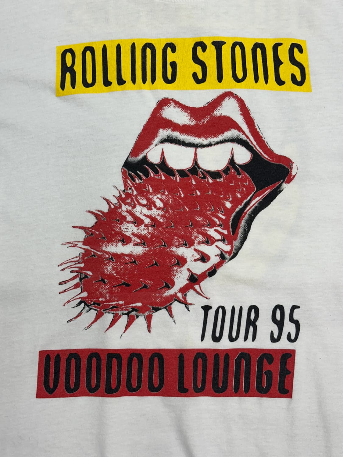 1995' 롤링스톤드 Voodoo Lounge 유럽투어 티셔츠 XL 상품이미지3