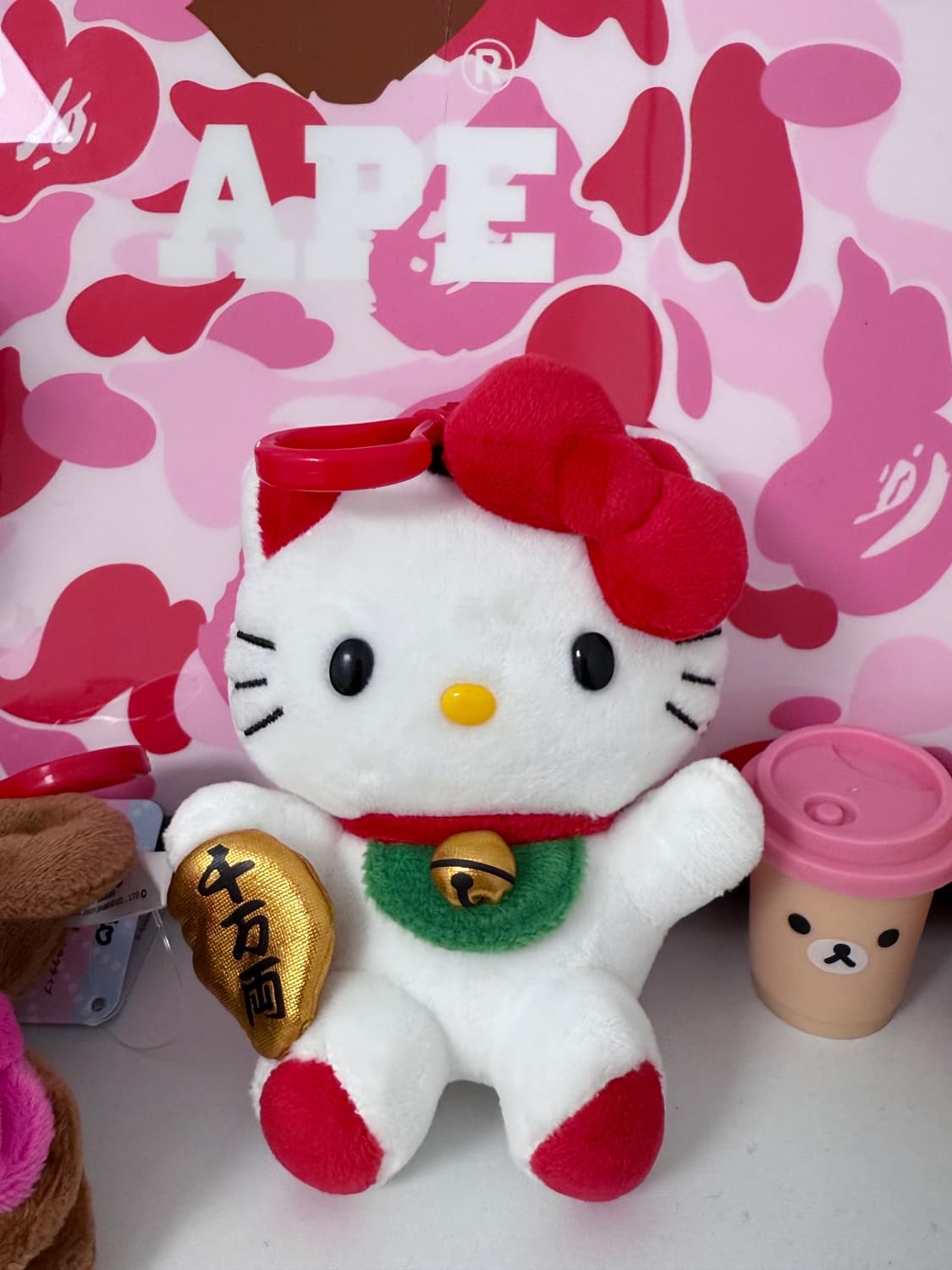 복고양이 키티 인형 키링 상품이미지1