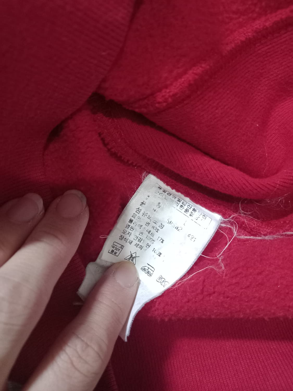 폴로 POLO 빅포니 레드 후드집업 100/L 상품이미지4