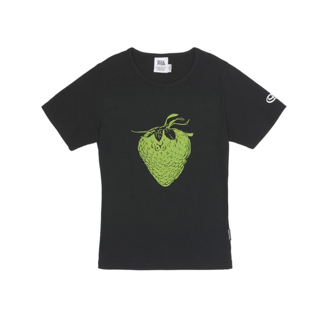 스컬프터 크롭티 Strawberry Crop Top Black 상품이미지1