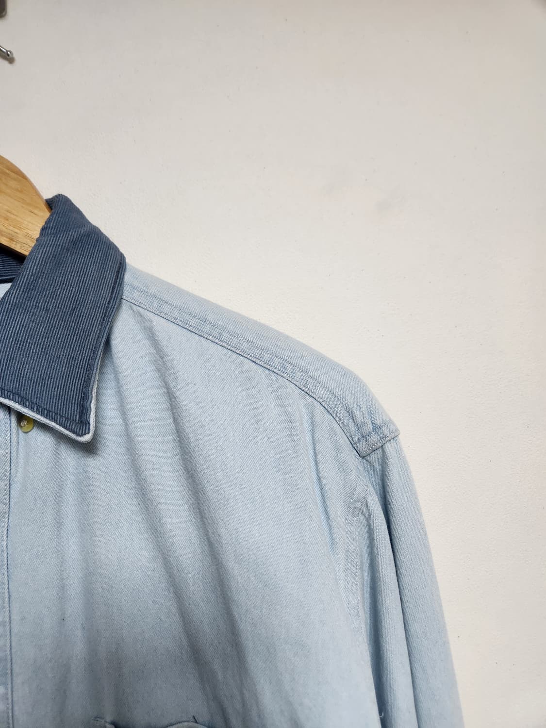 칼하트Carhartt 카라 배색 데님 셔츠 M - S205 상품이미지3