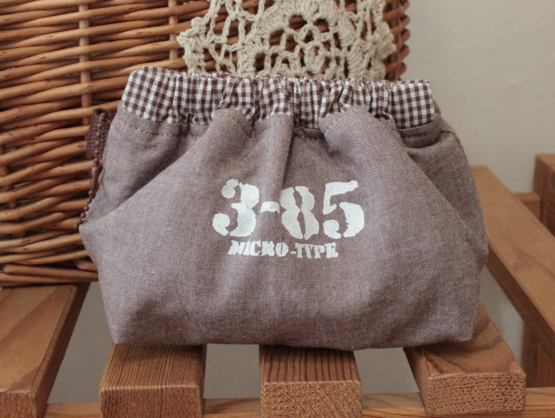 핸드메이드 브라운 바네 파우치 상품이미지5