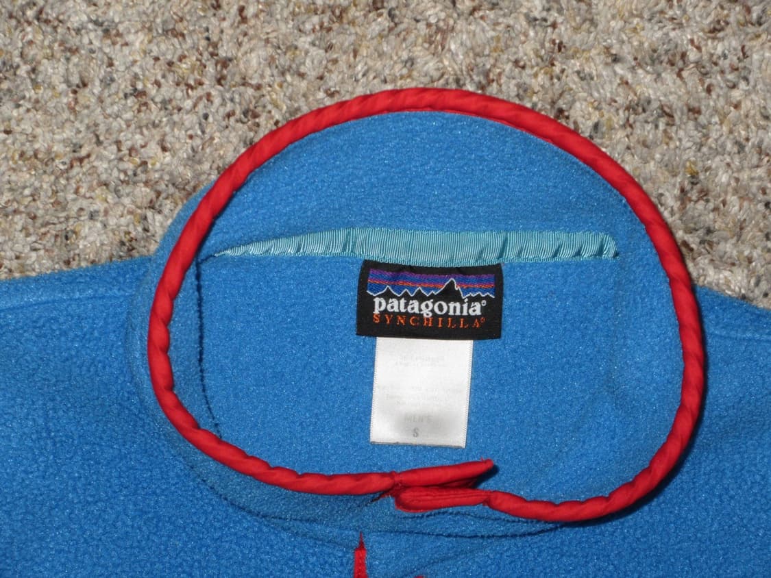 파타고니아 신칠라 스냅-T 코발트/레드 상품이미지4