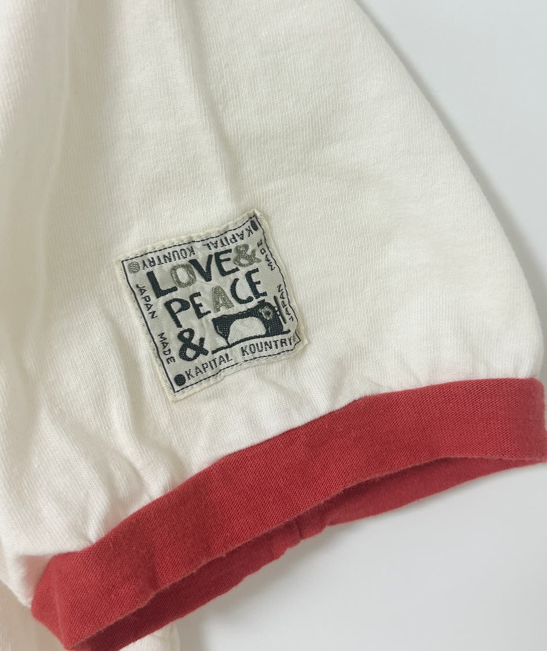 KAPITAL 캐피탈 링거티 프린트 반팔 - 레드 상품이미지2