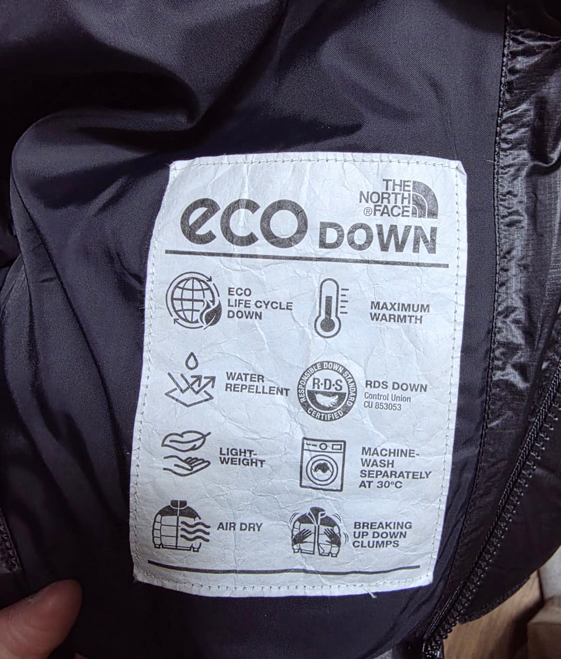 노스페이스 RDS 퀸텀 엘버린 패딩 블랙 (L) 상품이미지4