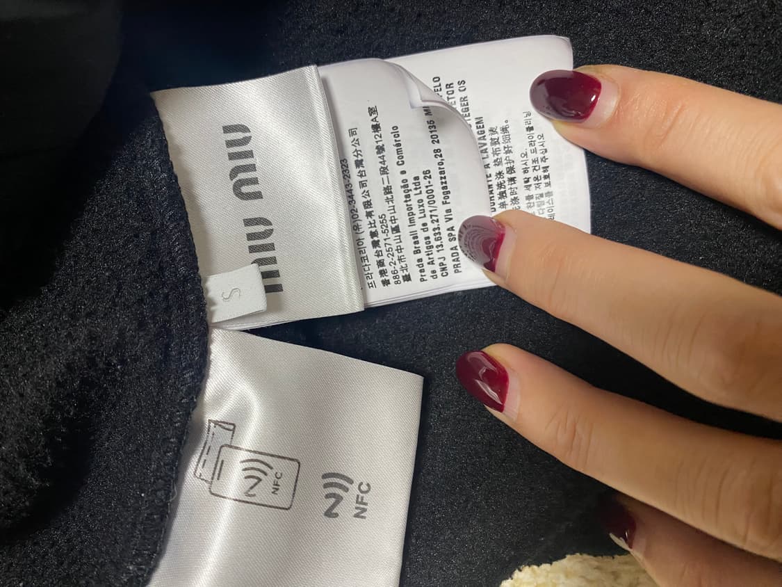 미우미우 플리스(후리스) 아노락 블랙 상품이미지10