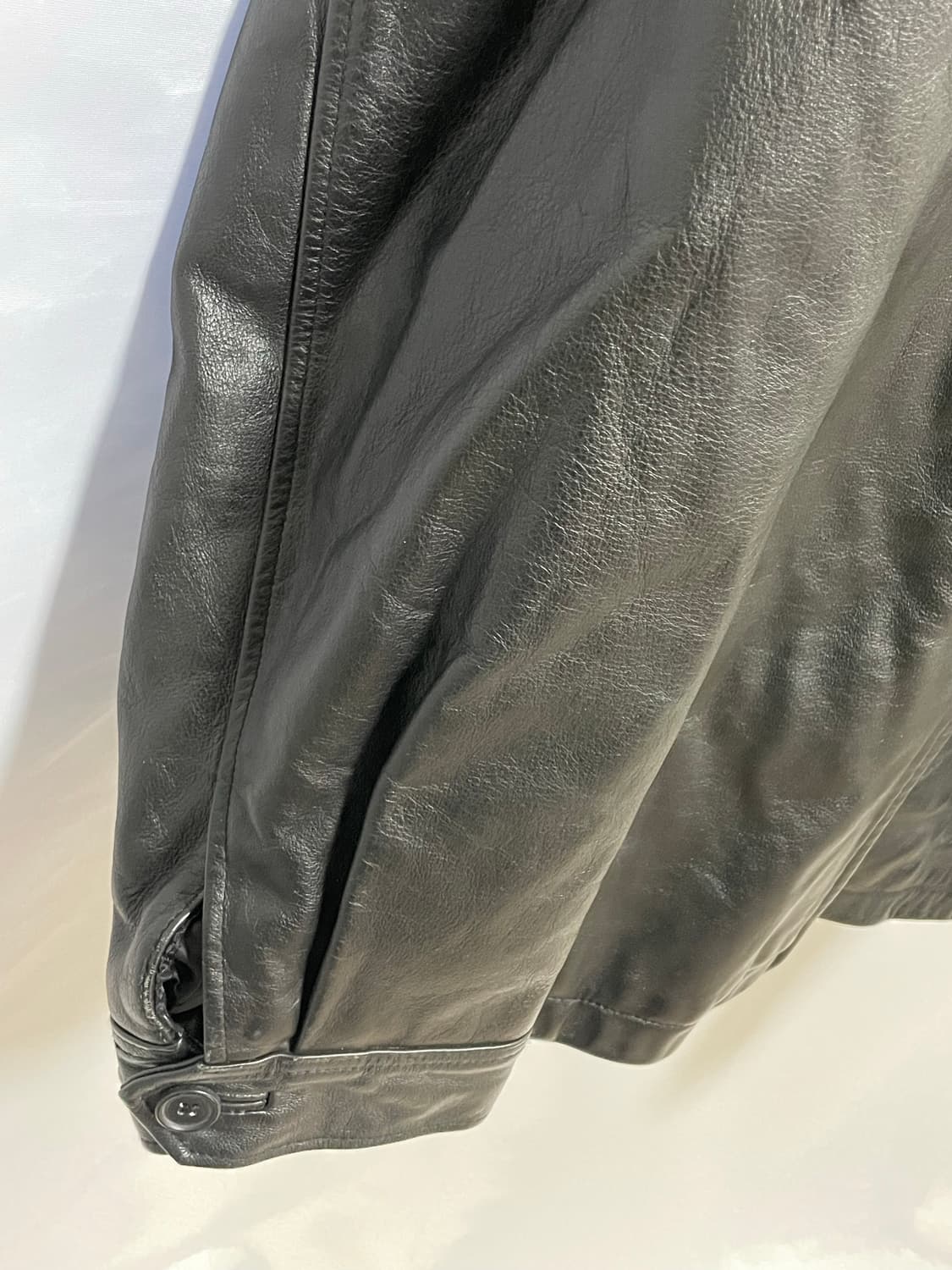 [D.O Archives] 90s 올드갭 레더 싱글라이더자켓 블랙(XL) 상품이미지3